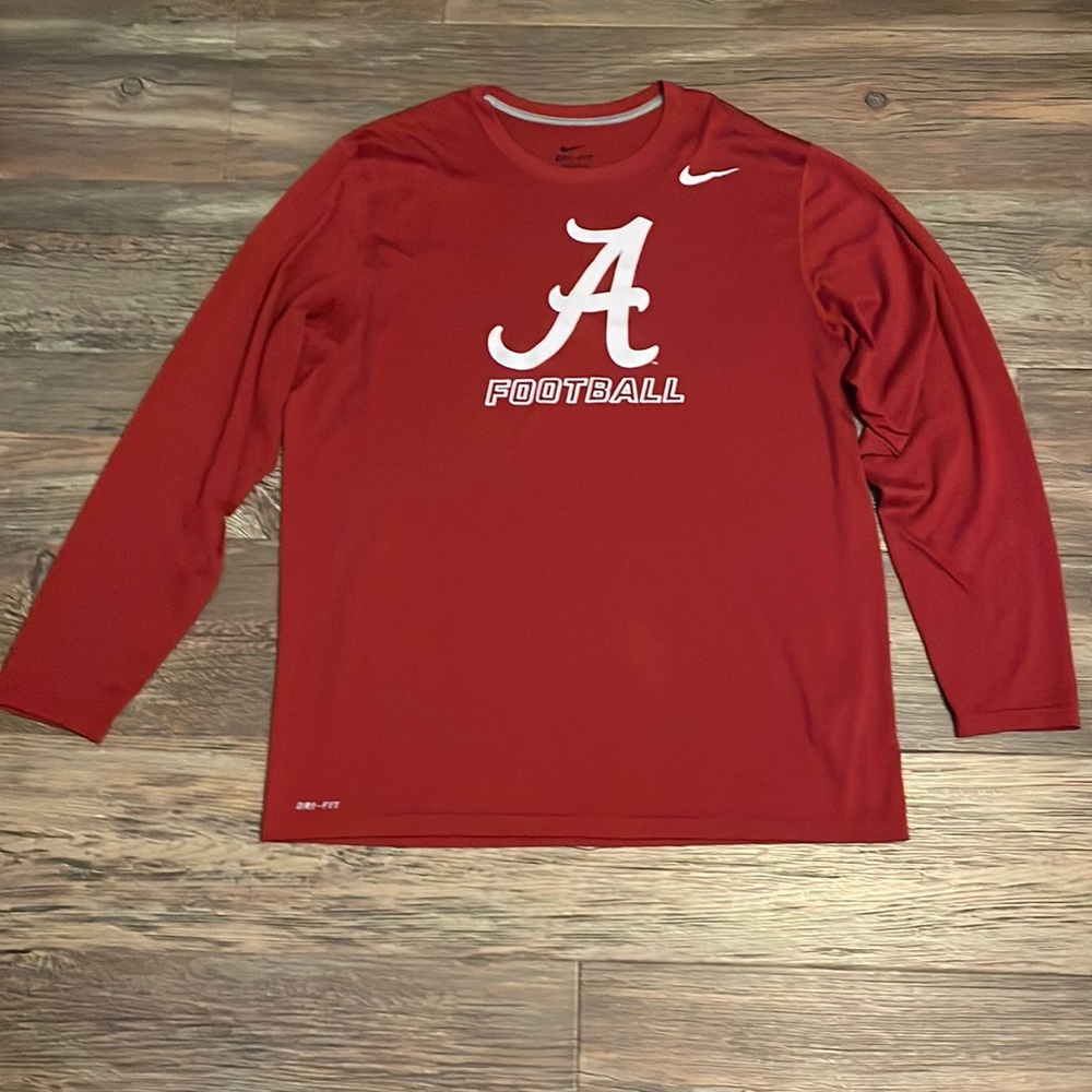 Alabama Football Long Sleeve Nike Dri-Fit Shirt - XL